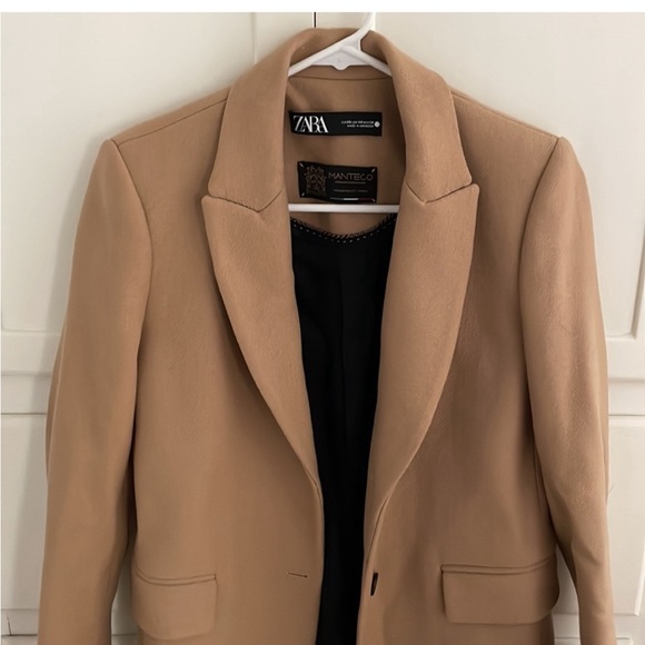 EUC Zara camel wool coat size XS - Picture 2 of 4